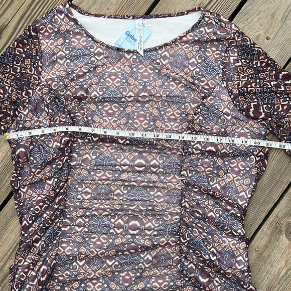 NWOT NY Collection ruched maxi 1X-2X - Picture 7 of 13